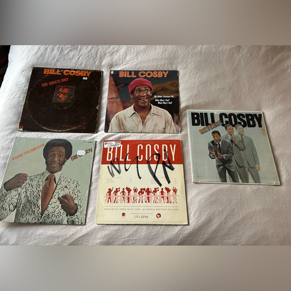 Lot of 5 vintage Bill Cosby vinyl records comedy